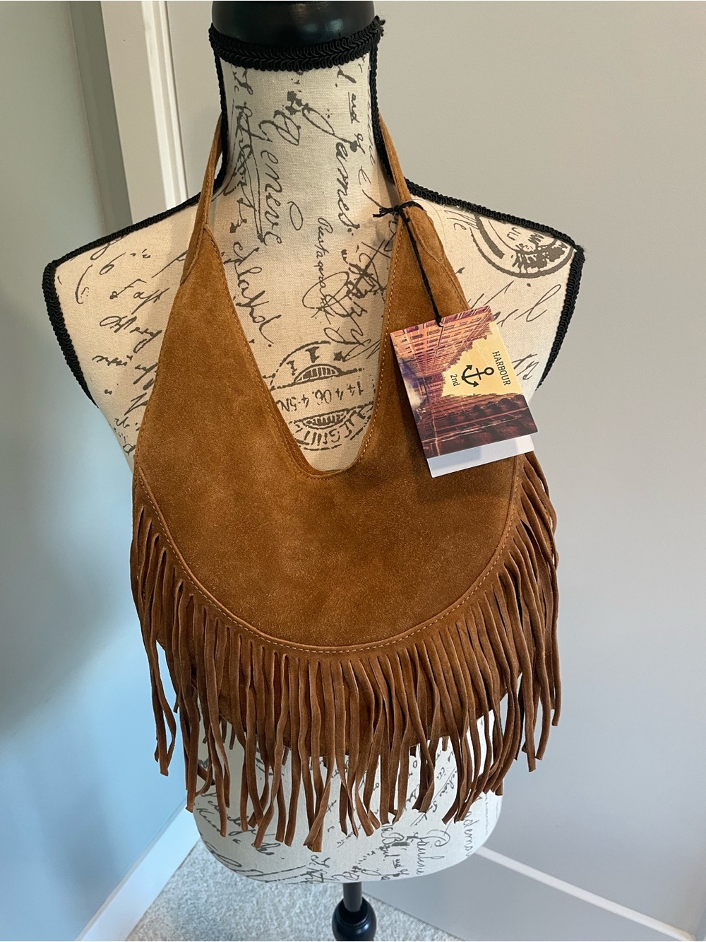 Harbour 2nd Fringe Suede Hobo Bag - Brown